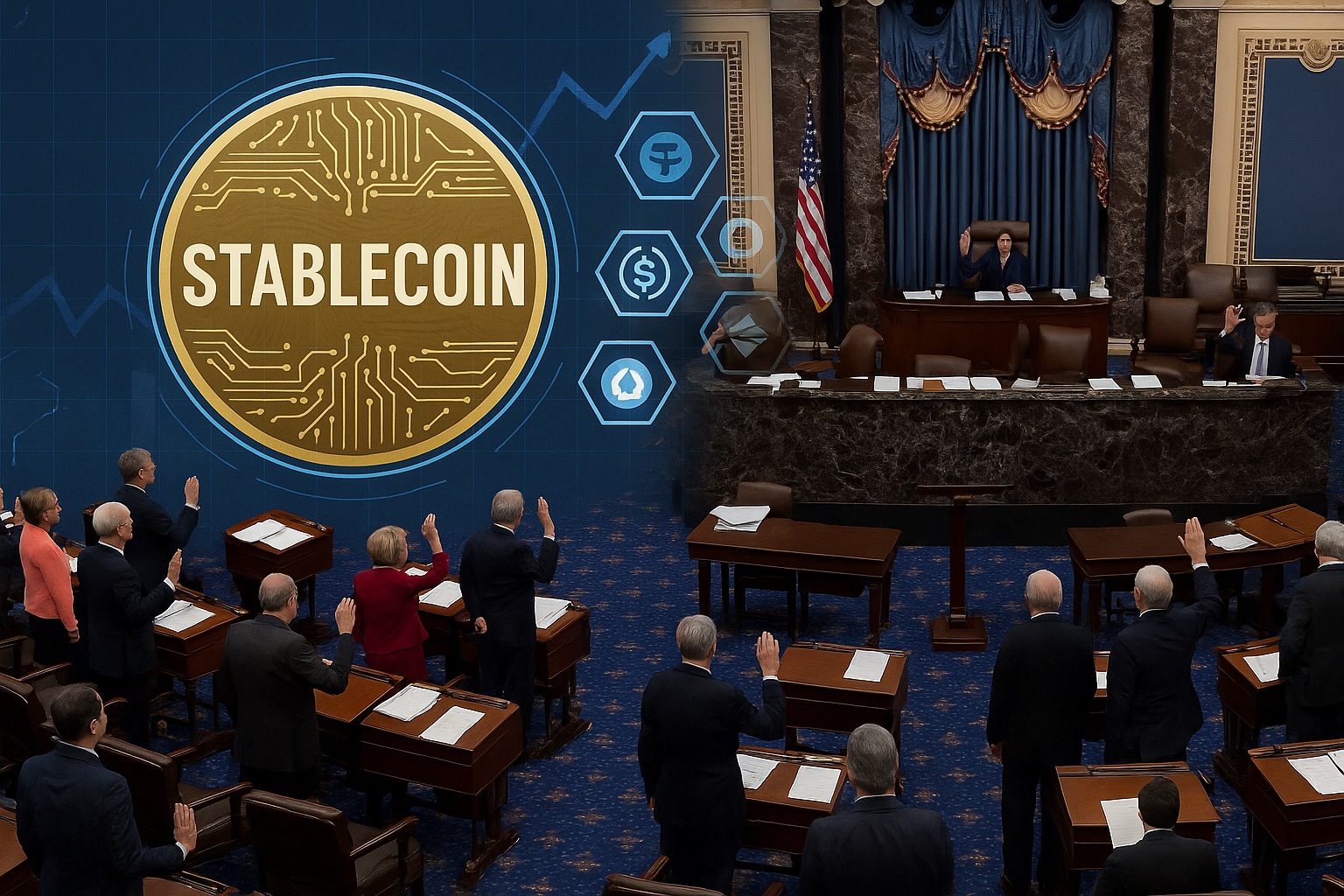 Trump asegura inminente aprobación de ley sobre stablecoins
