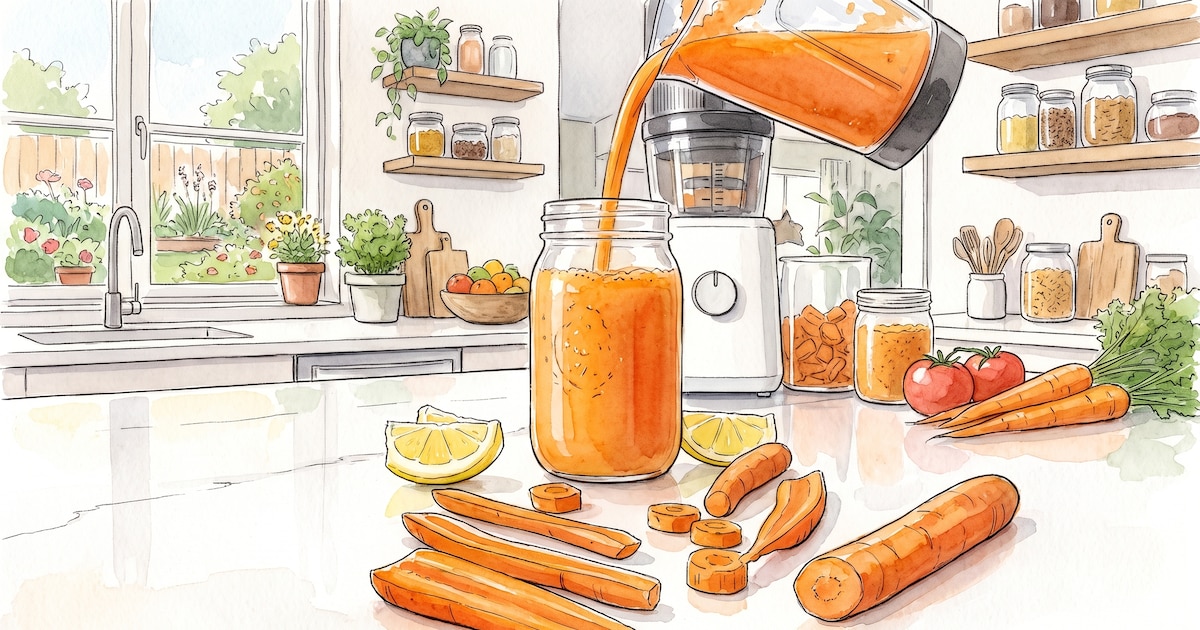 Jugo de zanahoria: qué aporta y en qué se diferencia de comerla entera